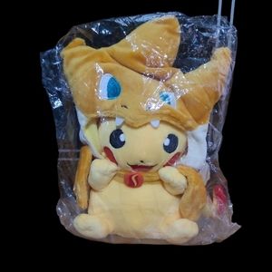 PIKACHU charizard costume plush